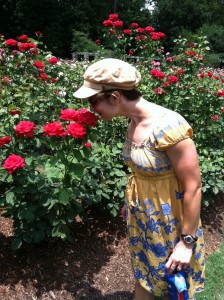 Smelling the roses roses