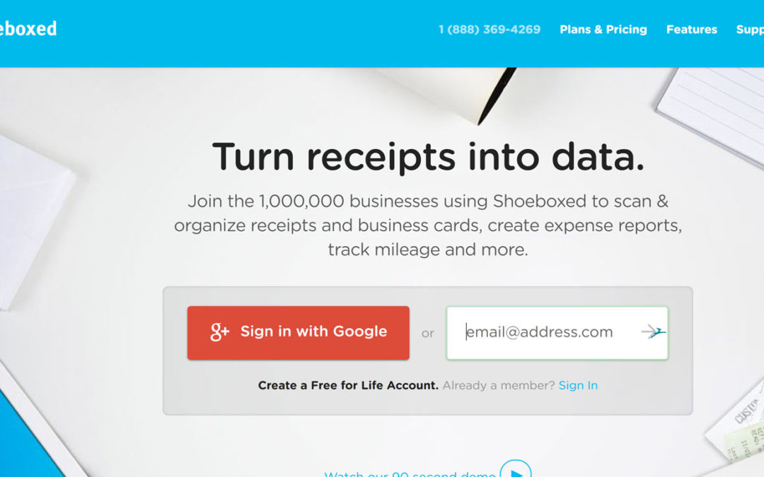 Shoeboxed Trick for Reimbursable Expenses