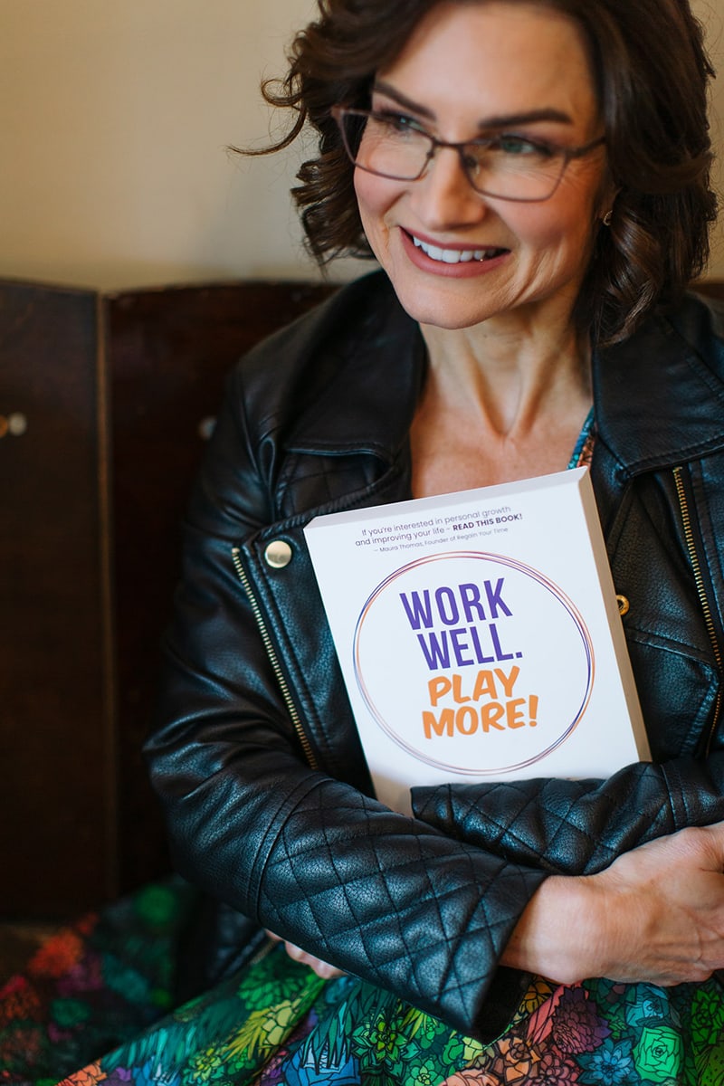 Marcey holding book